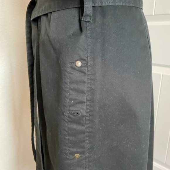 NY & Co Twill Black Shirt Dress - Size 8 - Picture 5 of 6